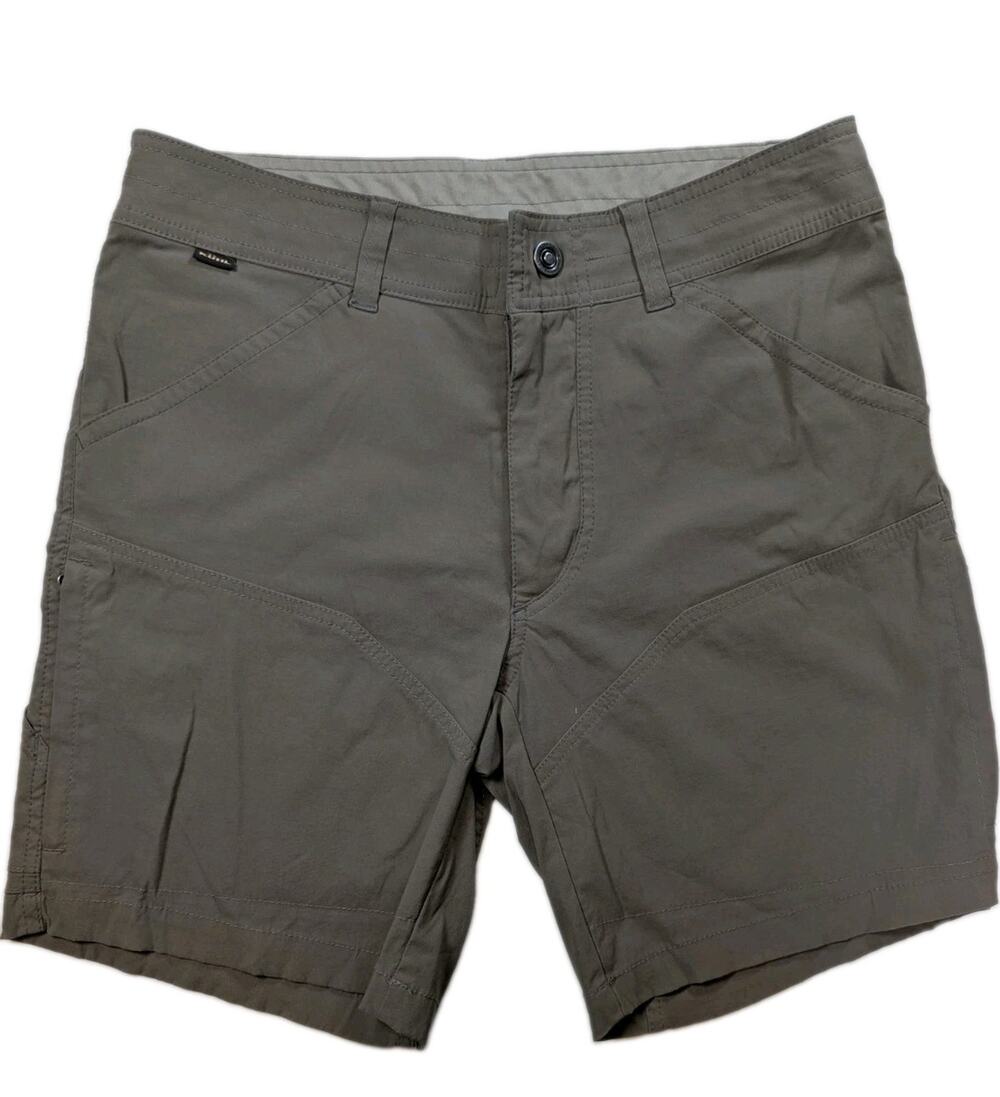 KÜHL Men’s Shorts Size 31 Dark Khaki Technical Cargo Hiking Outdoor Performance